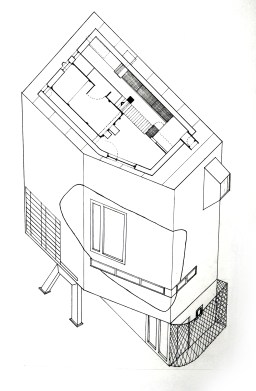 Axonometric of Suzuki House
