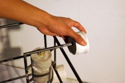 Casts can Slide on and off Steel Railing