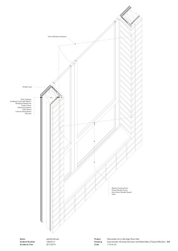 1:10 Window Axonometric
