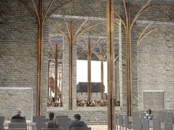 Interior View from Refectory