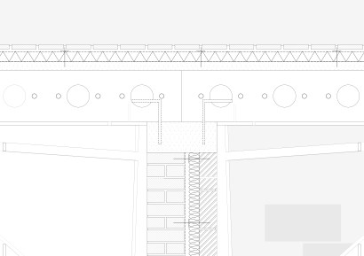 1:5 Section showing Roof and Wall Joining