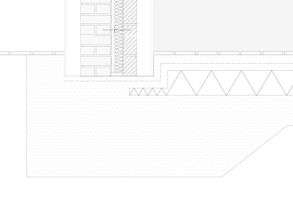 1:5 Section showing Structure meeting with the Ground